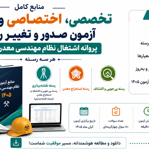منابع داختصاصی نظام مهندسی معدن